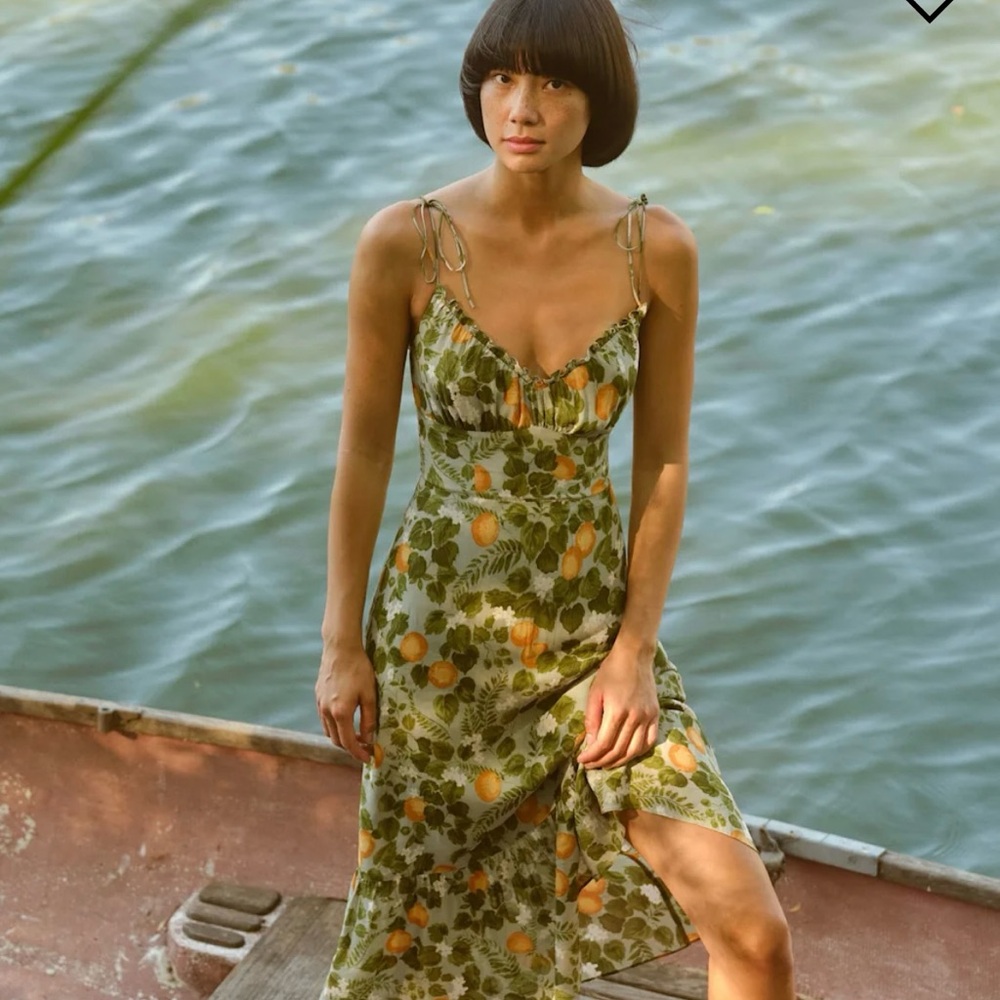 NWT Reformation Embry Dress in Orange Grove